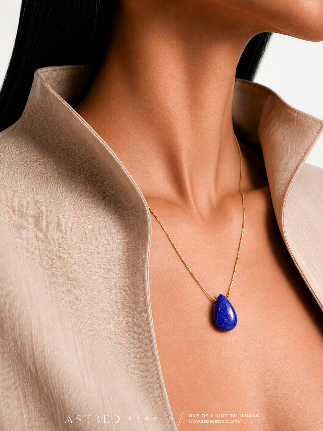 Collar Cadena con Lapislazuli