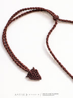Macramé ketting Master Quartz III: Sjamanistisch