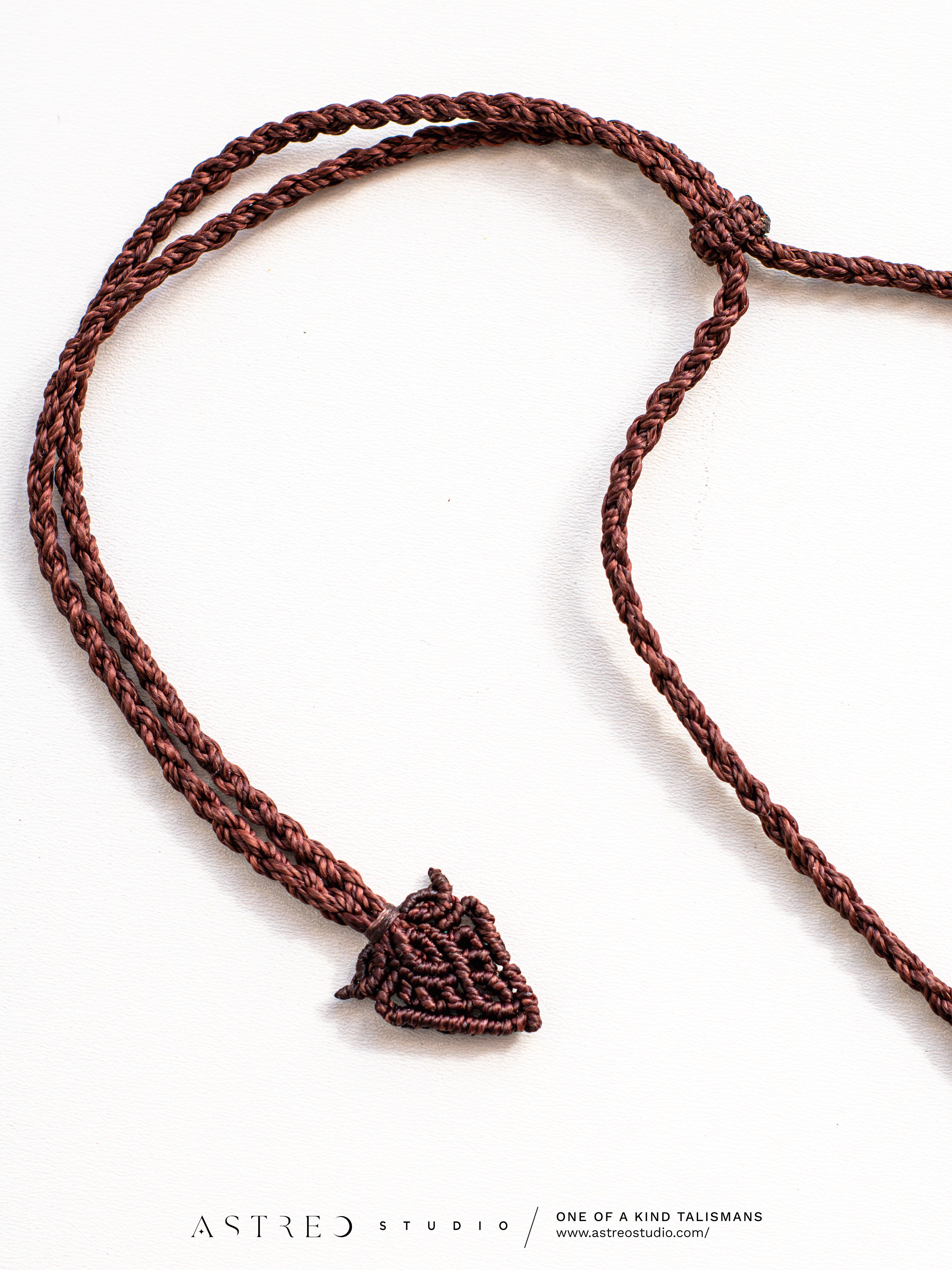 Collar Macrame Cuarzo Maestro III: Chamánico