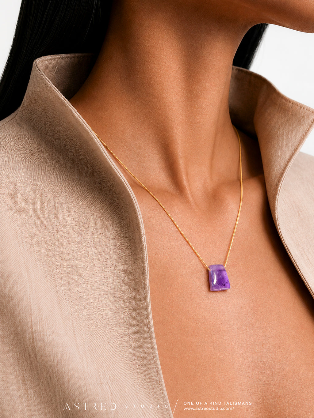 Ketting met chalcedoon 