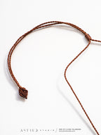 Macrame Necklace Master Quartz I: Lemurian Wand