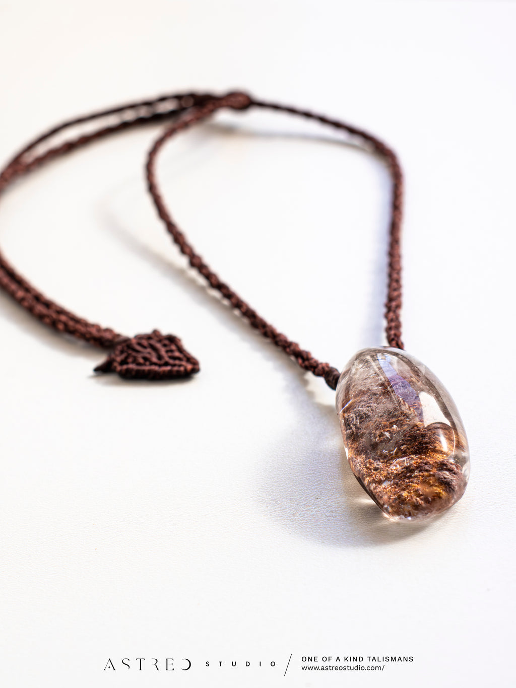 Macramé ketting Master Quartz III: Sjamanistisch