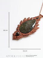 Collar Macrame Obsidiana Manto Huichol