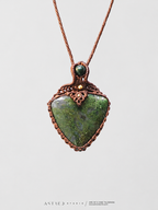 Mosagaat macramé ketting 