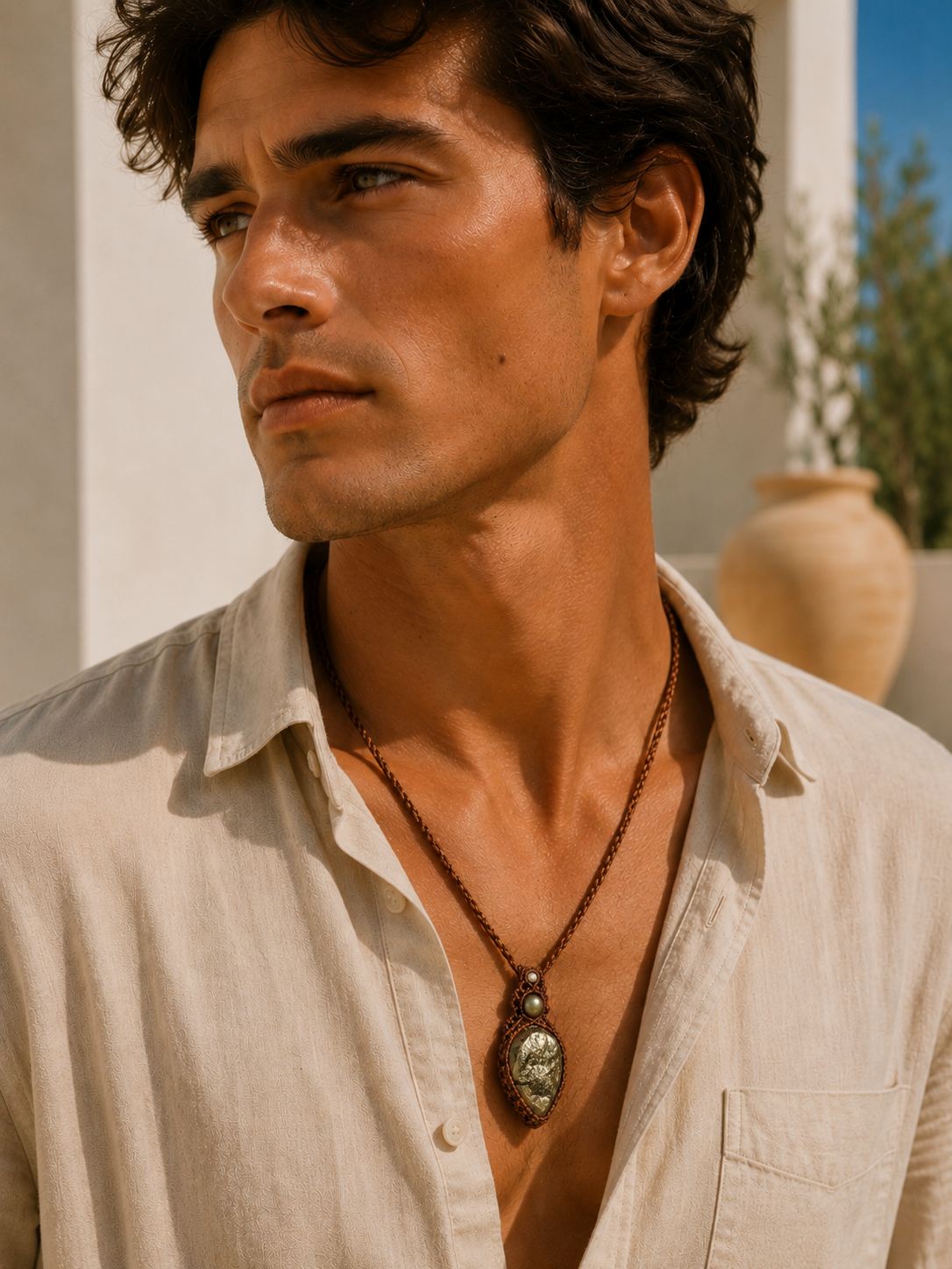Collar Macrame Pirita Drusa