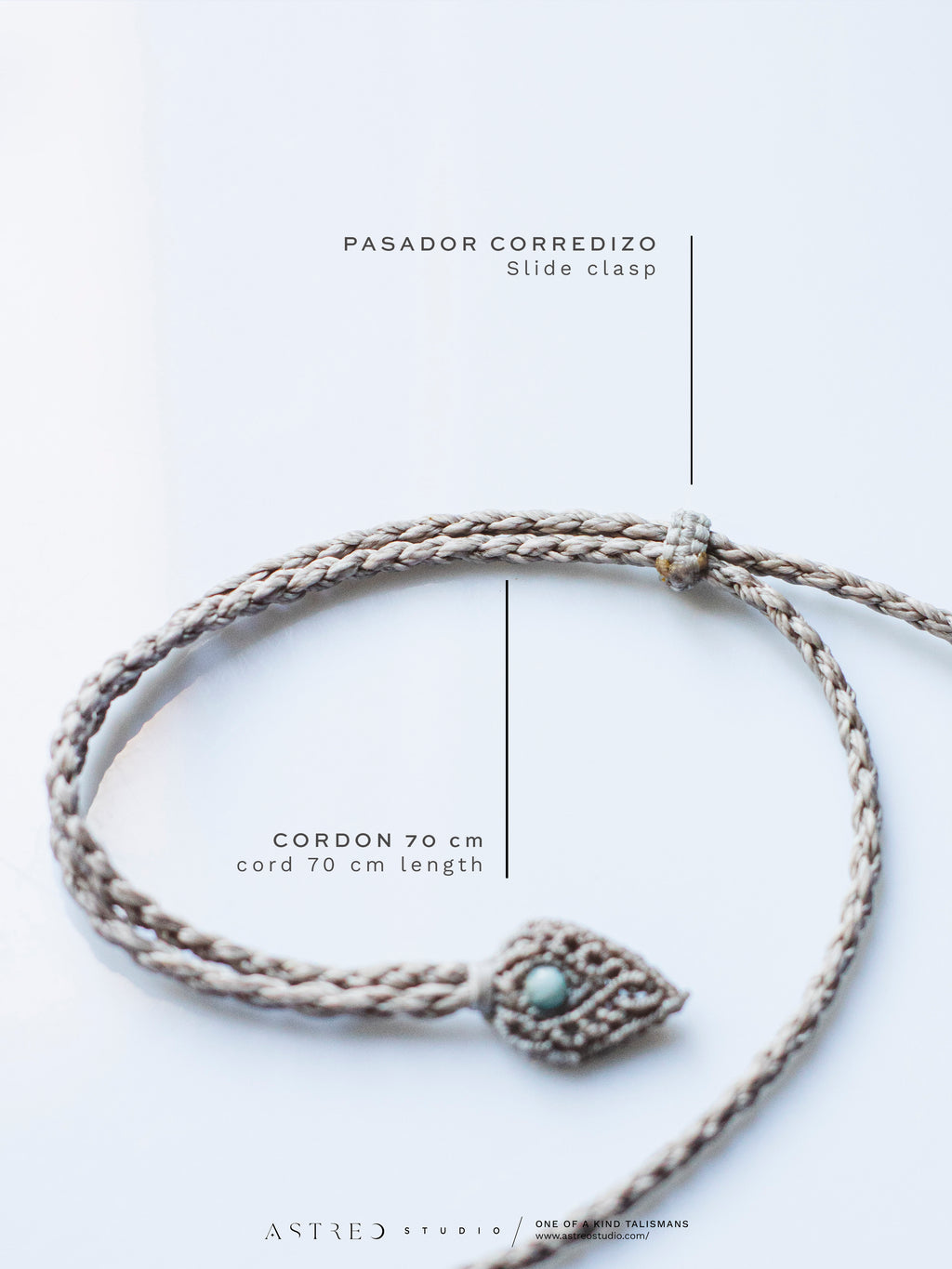 Macrame Labradorite Necklace XL 