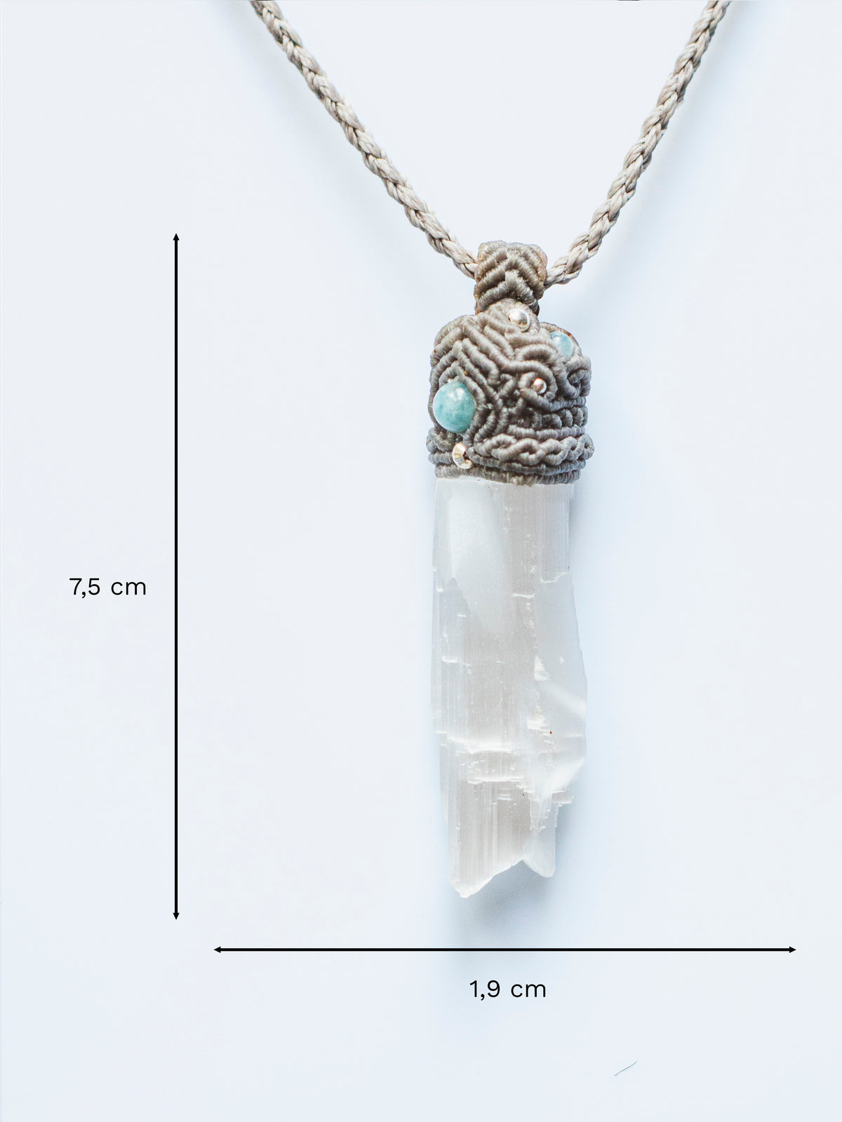 Macrame Labradorite Necklace XL 