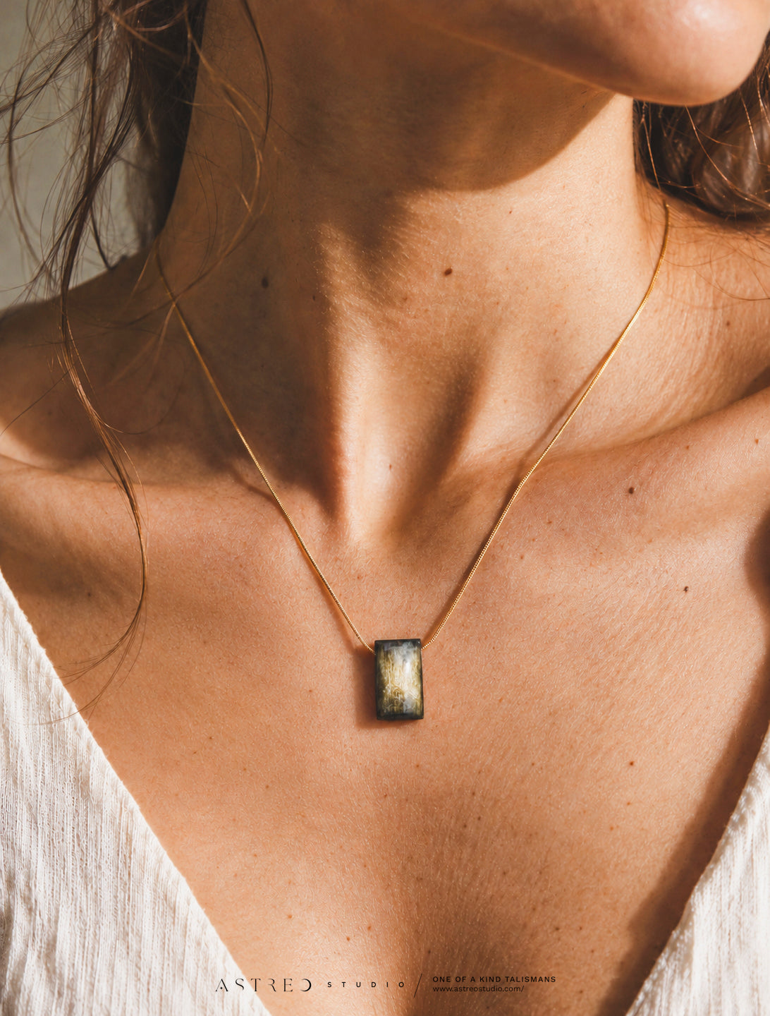 Ketting met Gouden Obsidiaan