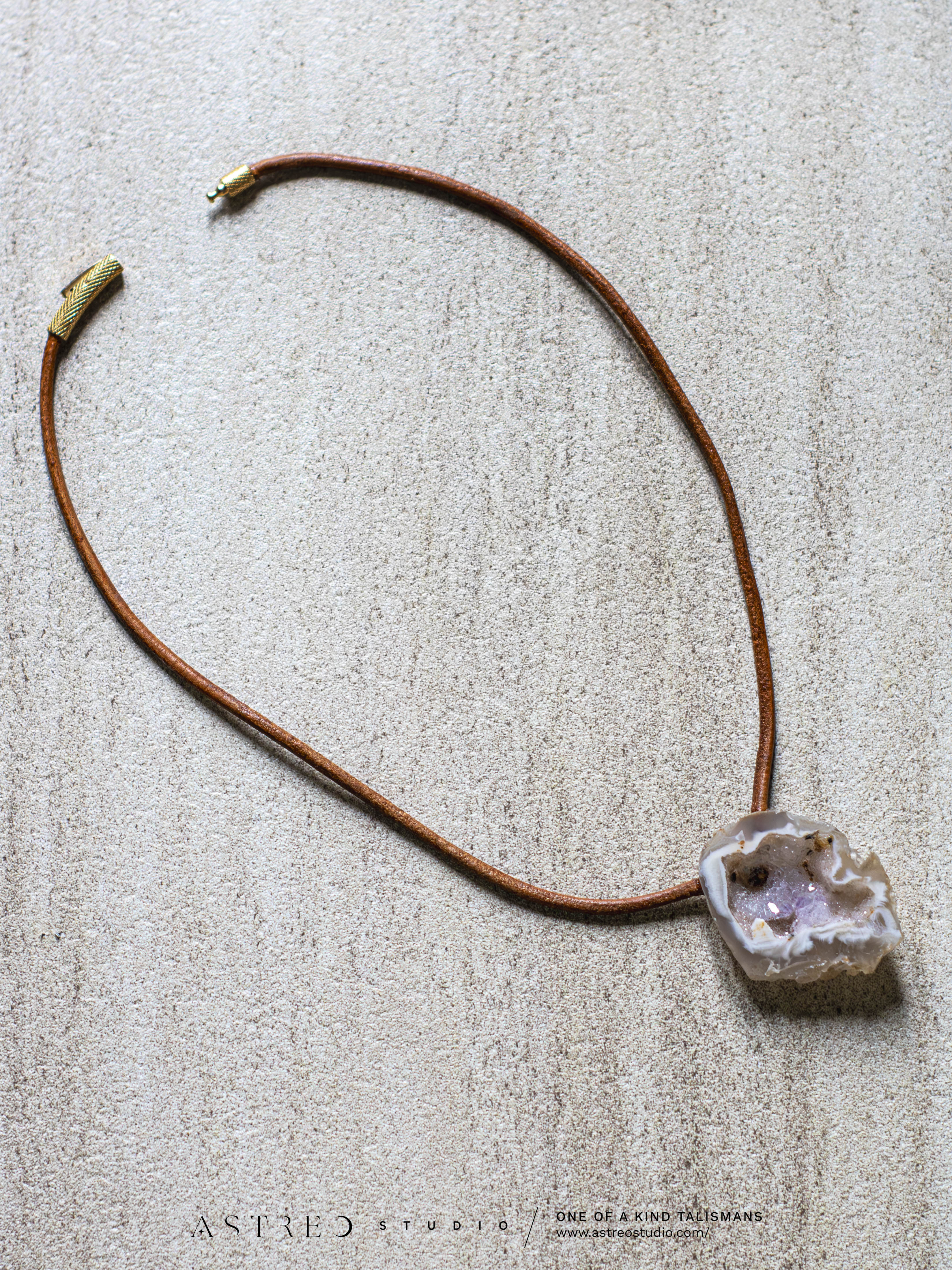 Collar Cuero Geodino