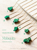 Collar Cadena con Malaquita