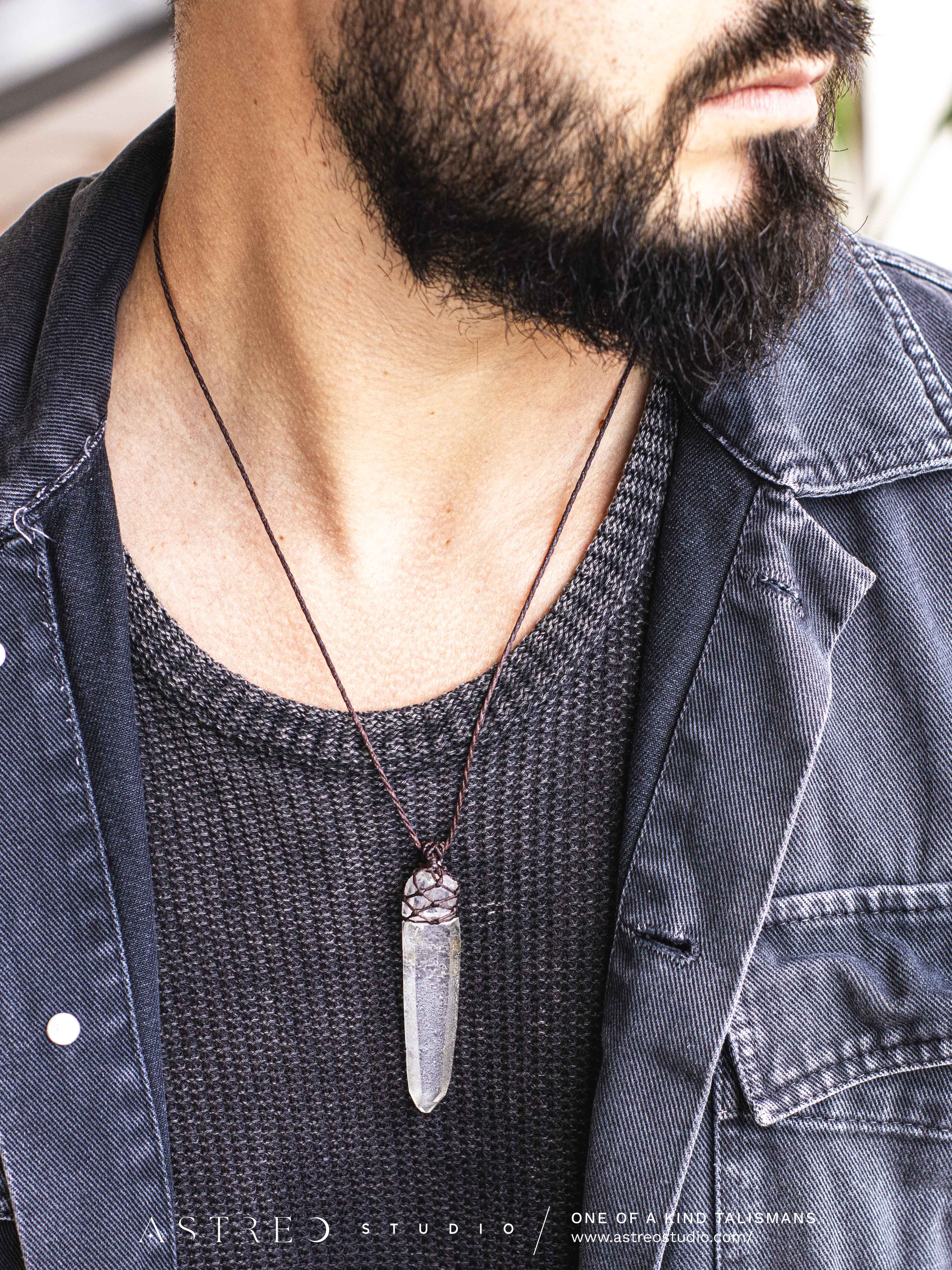 Collar Basico Macrame Cuarzos Surtidos