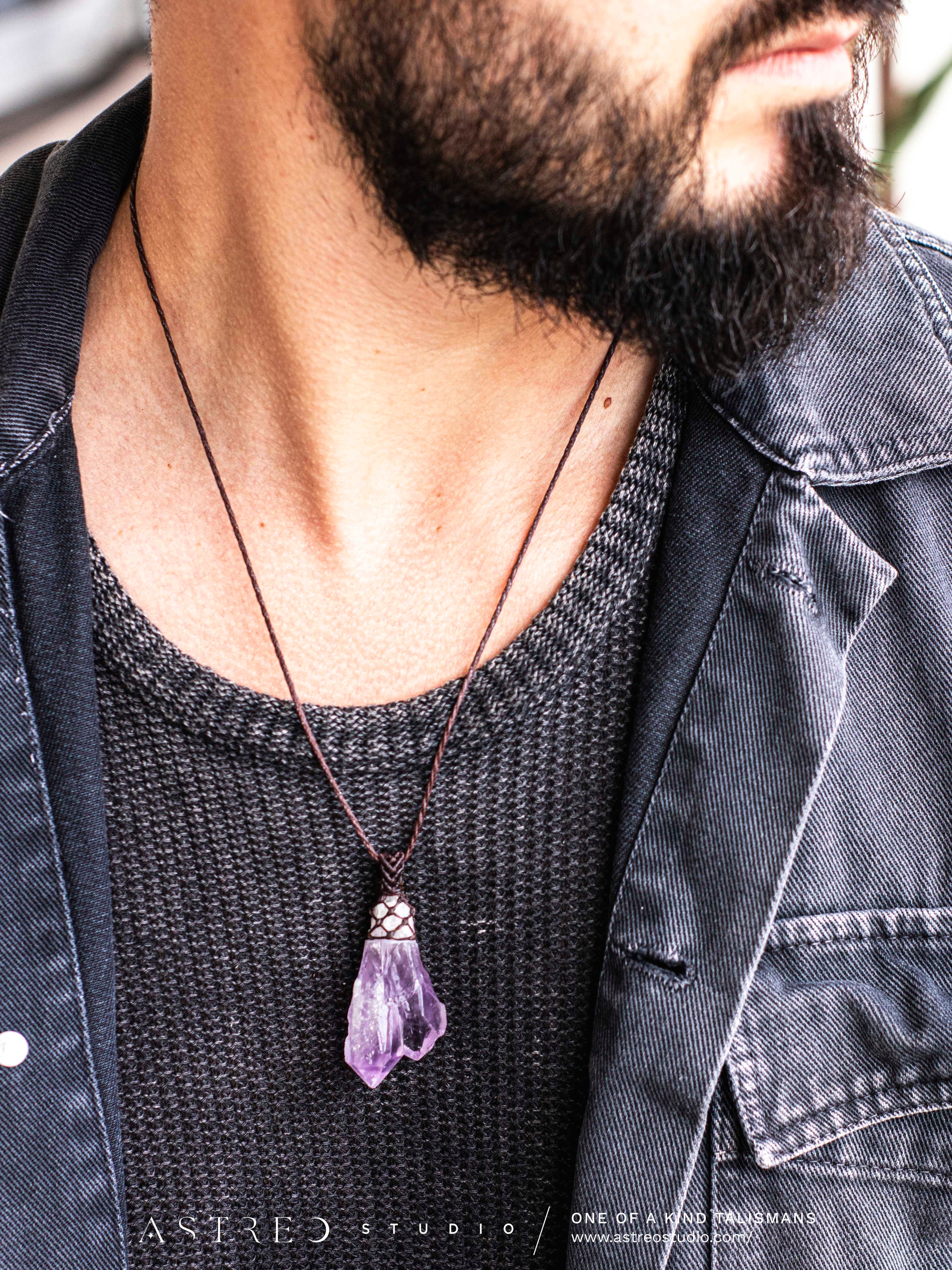 Collar Basico Macrame Cuarzos Surtidos