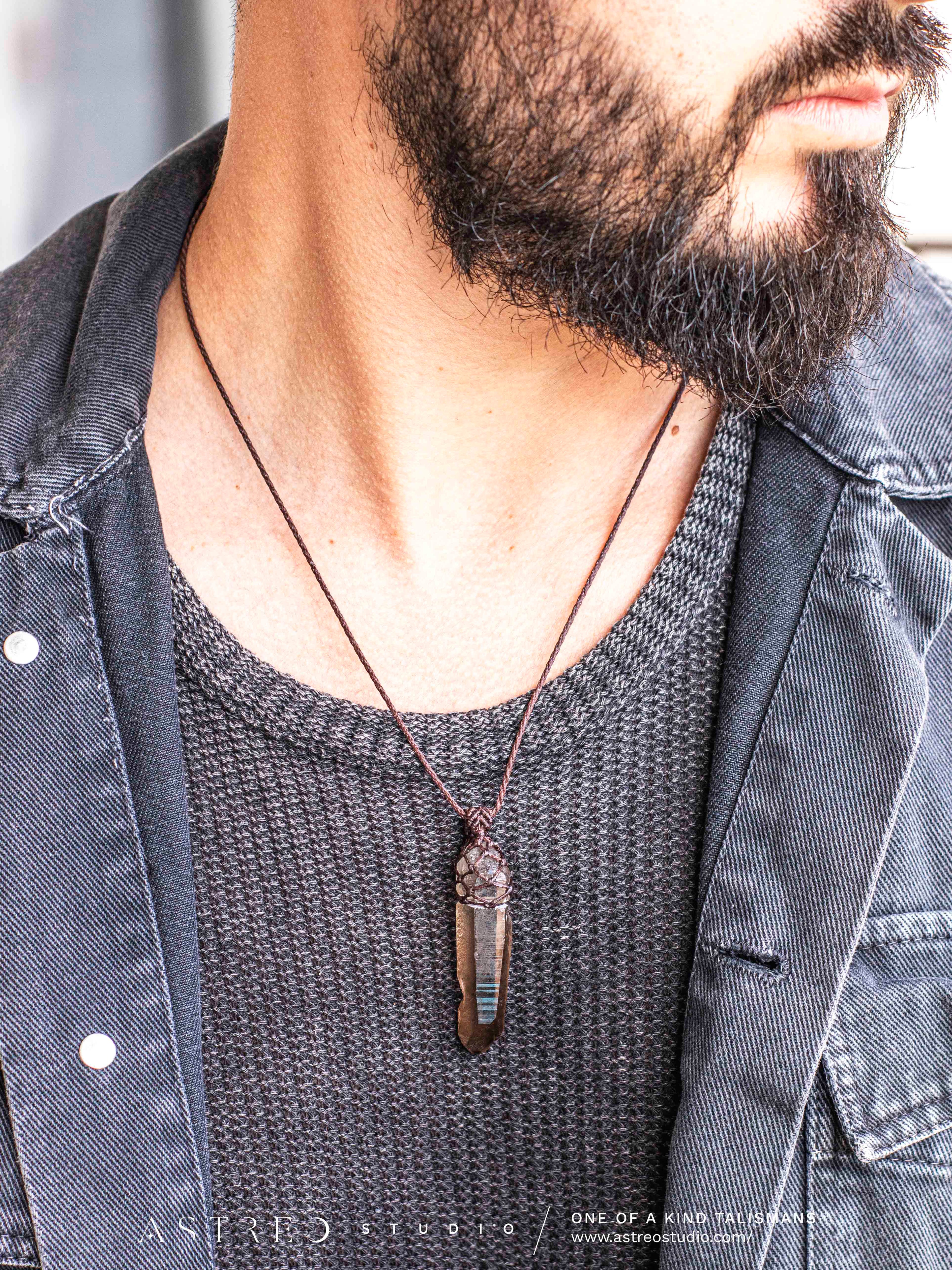 Collar Basico Macrame Cuarzos Surtidos