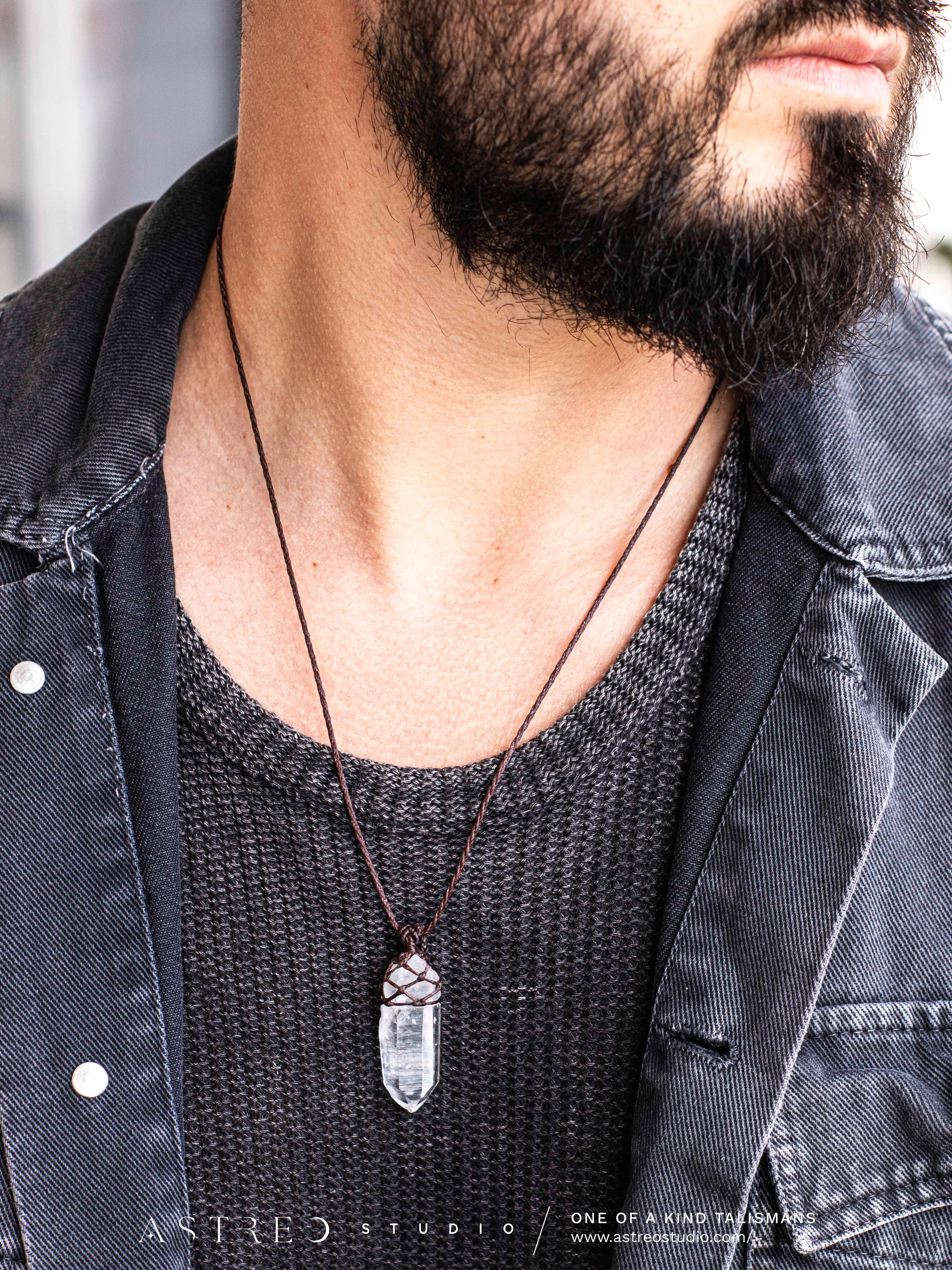 Collar Basico Macrame Cuarzos Surtidos