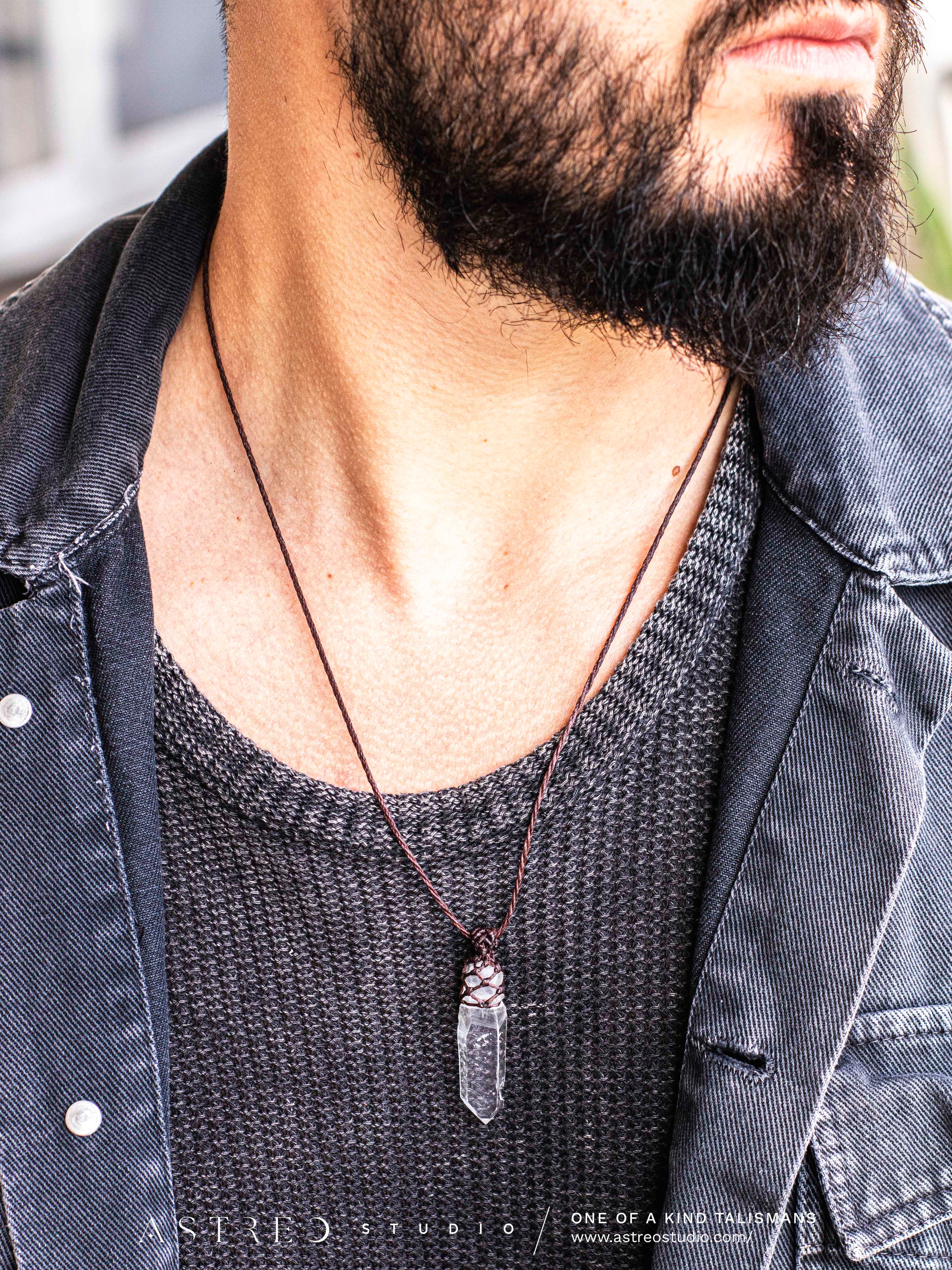 Collar Basico Macrame Cuarzos Surtidos