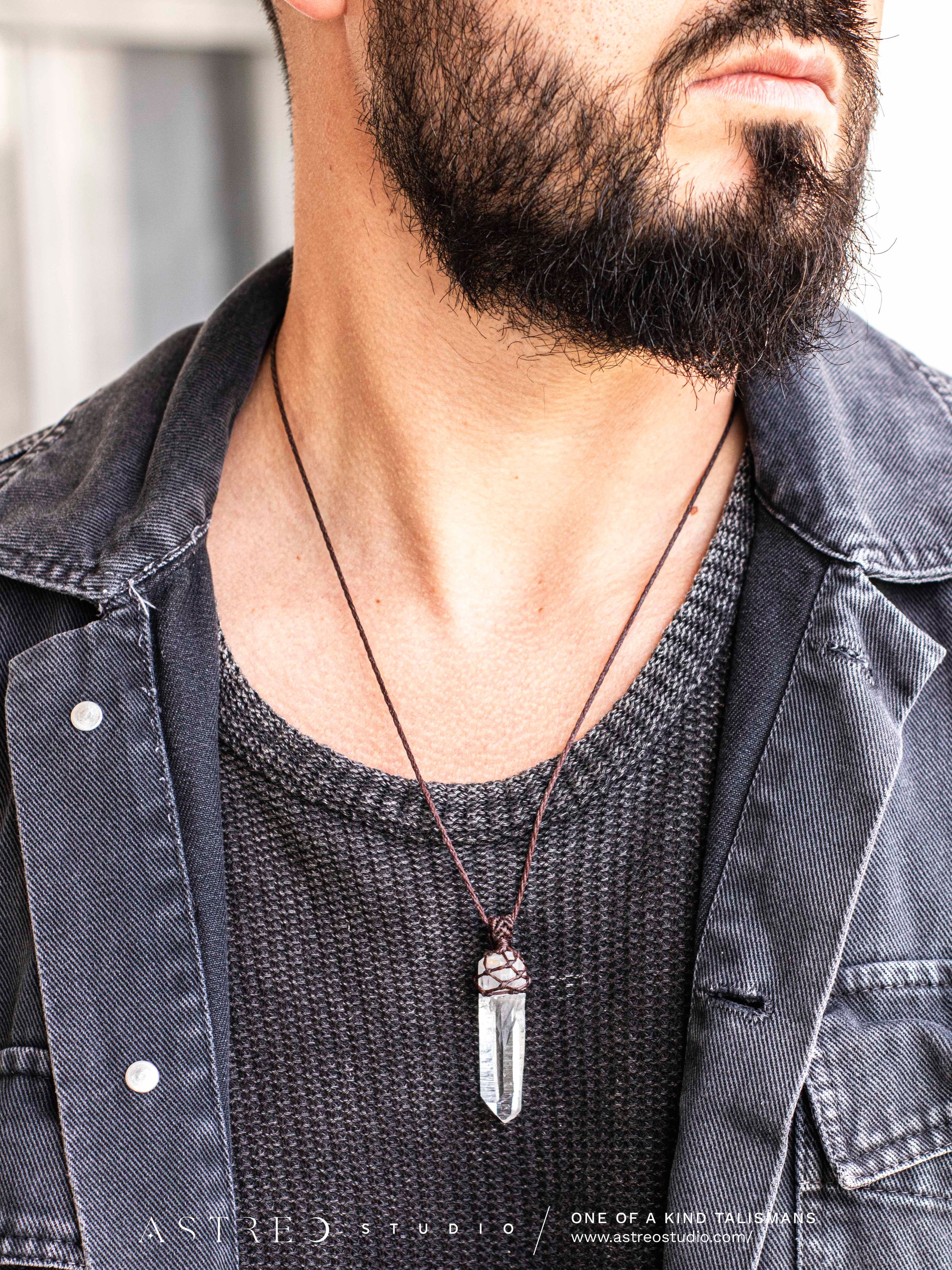 Collar Basico Macrame Cuarzos Surtidos