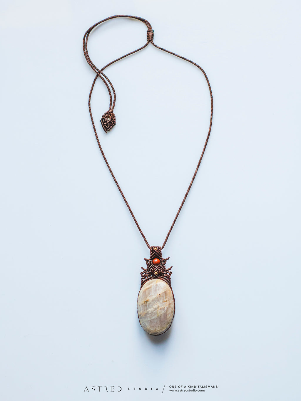 Labradoriet Macramé Ketting 