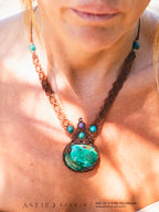 Macrame Chrysocolla Choker 