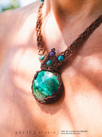 Macrame Chrysocolla Choker 