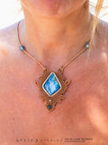 Labradorite Macrame Necklace 