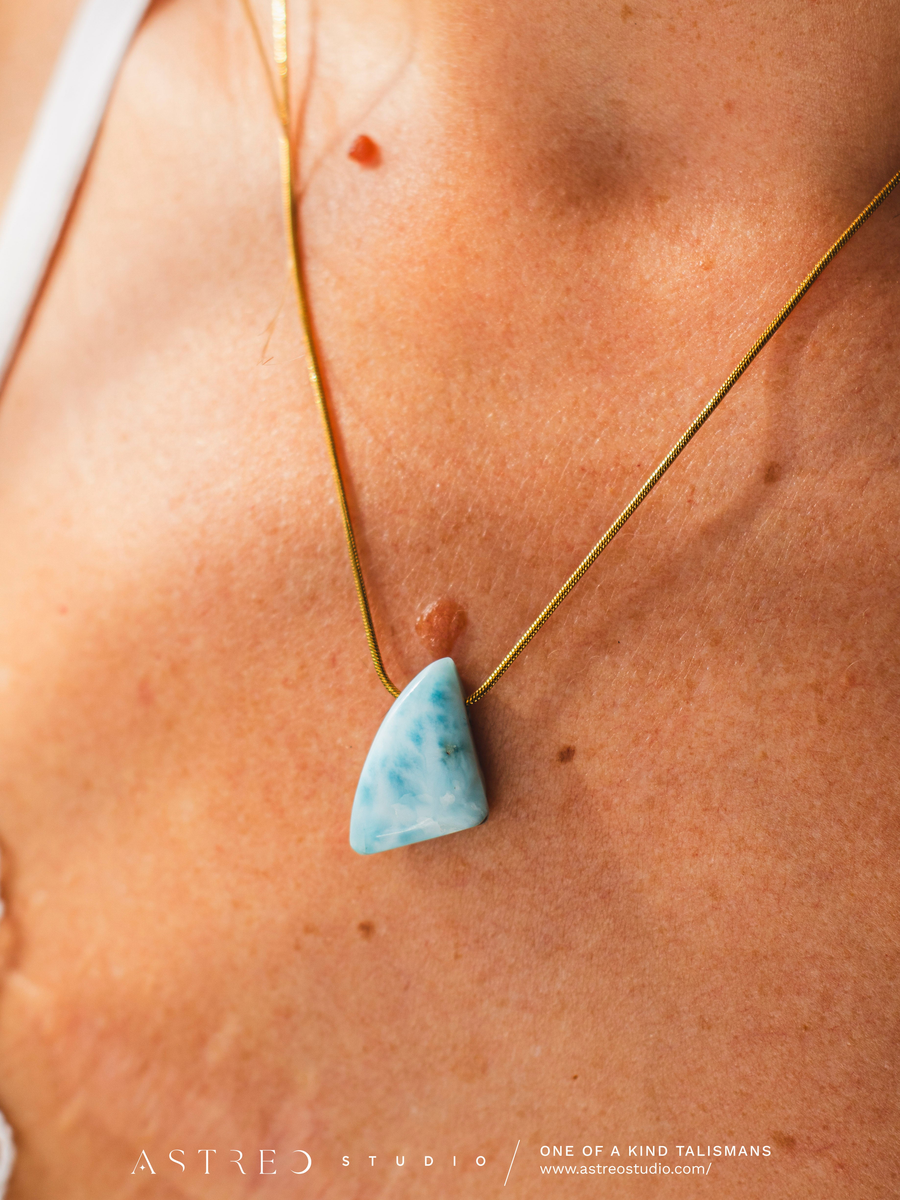 Collares Cadena con Larimar