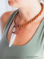 Zwarte Toermalijn Macramé Ketting 