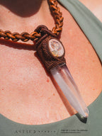 Zwarte Toermalijn Macramé Ketting 