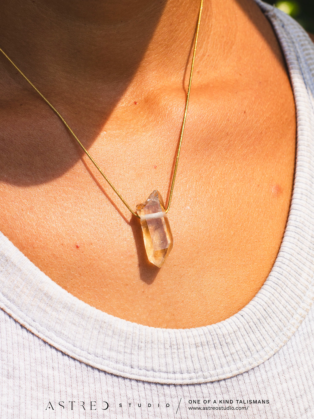 Collares Cadena con Cuarzo Citrino