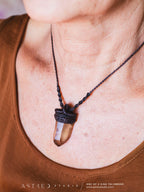 Smoky Quartz Macrame Necklace