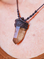 Smoky Quartz Macrame Necklace