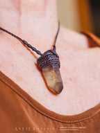 Smoky Quartz Macrame Necklace