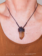 Smoky Quartz Macrame Necklace