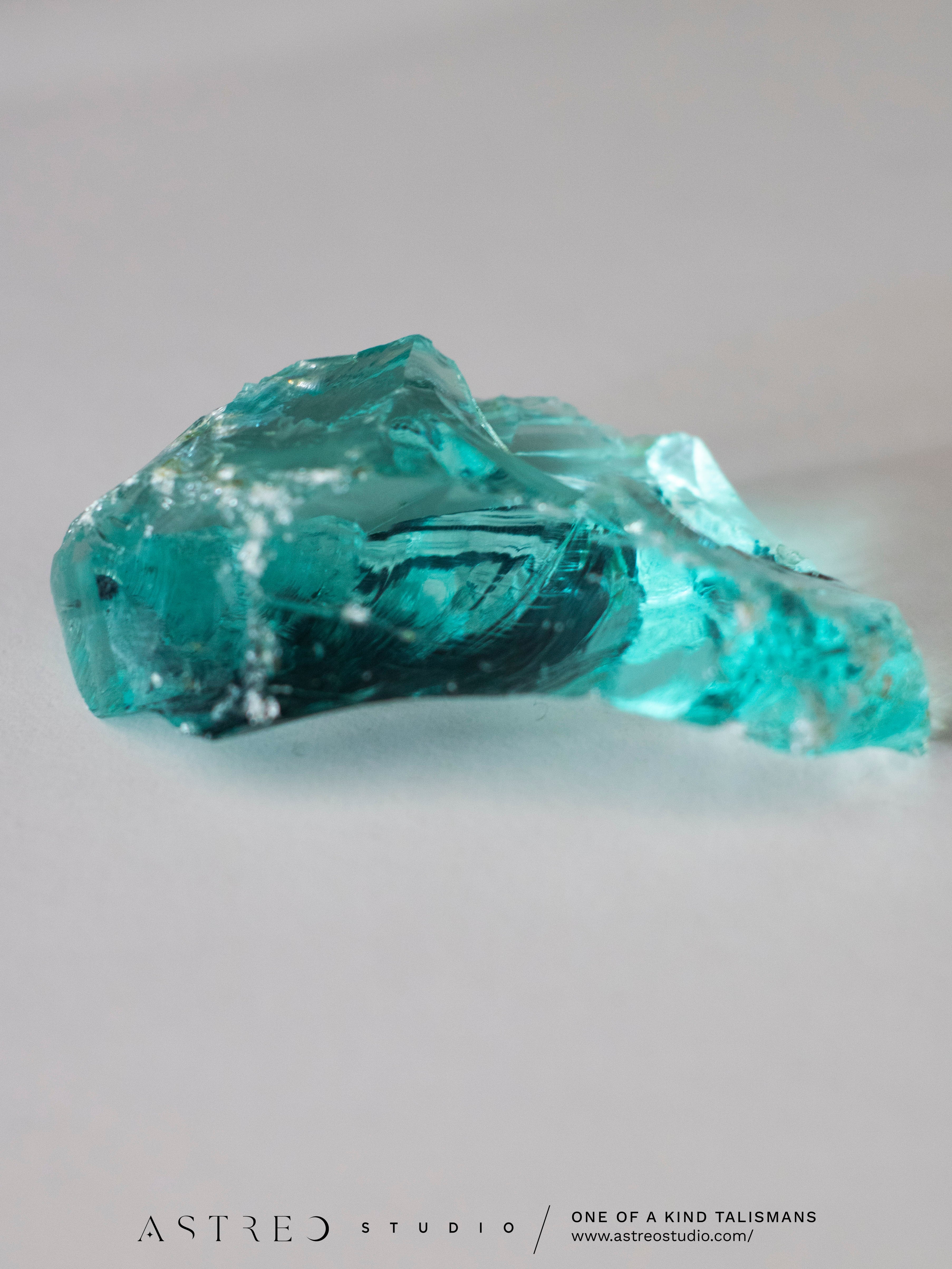 Cristal Monoatómico Andara Aguamarina - 5º Chakra