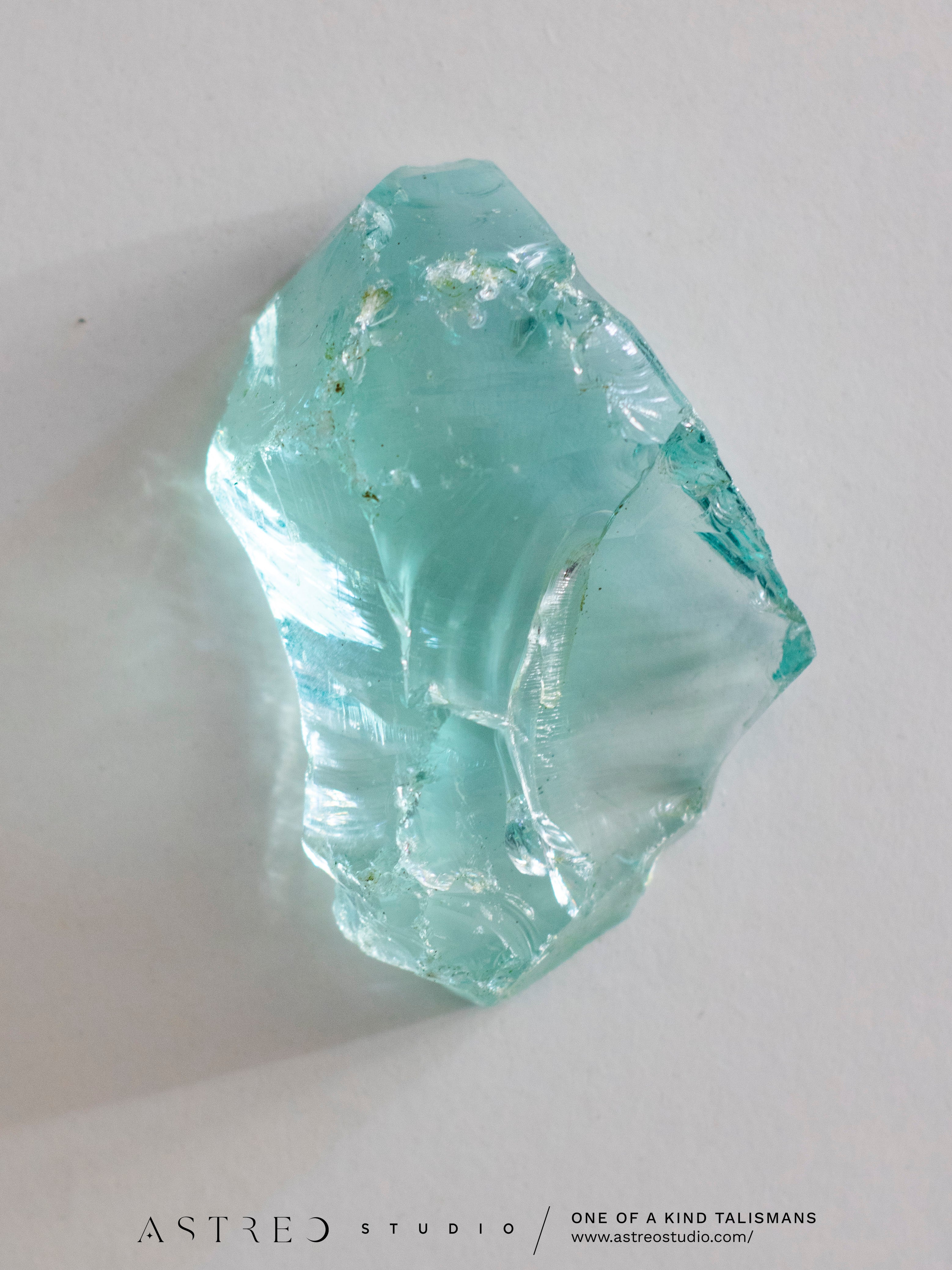 Cristal Monoatómico Andara Aguamarina - 5º Chakra