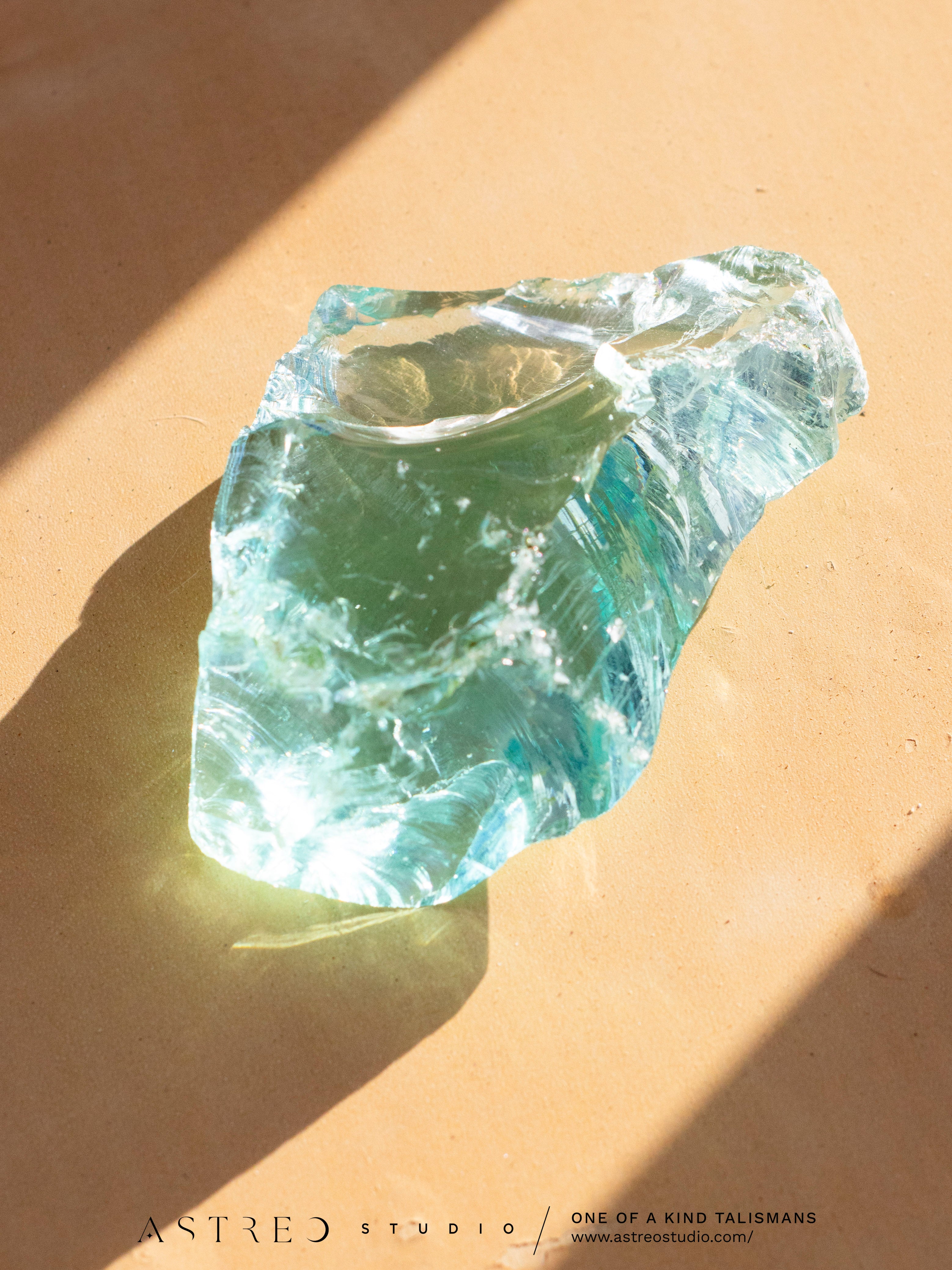 Cristal Monoatómico Andara Aguamarina - 5º Chakra