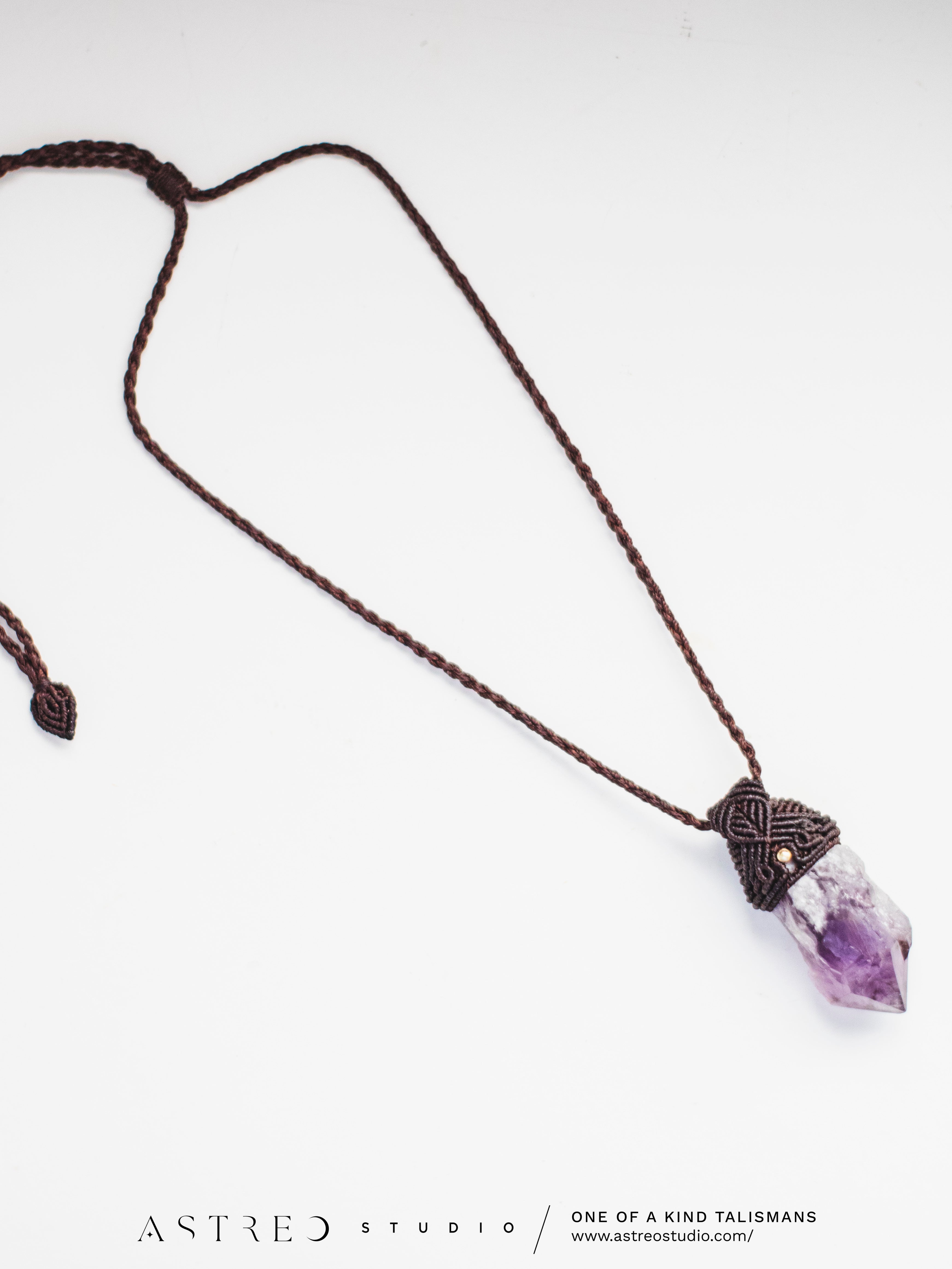 Collar Macrame Amatista