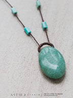 Amazoniet Macramé Ketting 