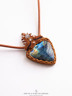Macrame Labradorite Necklace XL 