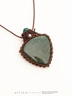 Collar Macrame Agata Musgosa