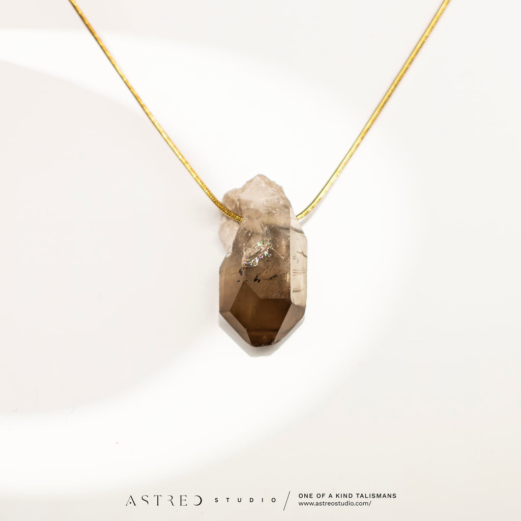 Citrine Quartz Chain Necklaces 