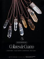 Collar Basico Ajustable Macrame Cuarzos Surtidos