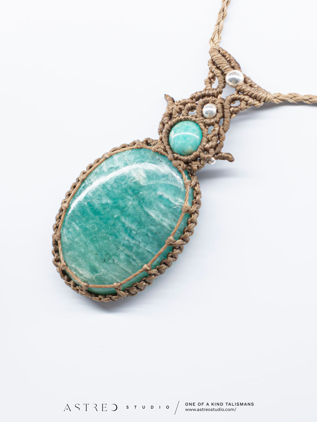 Collar Macramé Amazonita