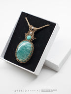 Collar Macramé Amazonita