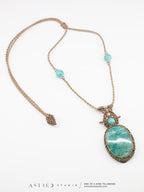 Collar Macramé Amazonita