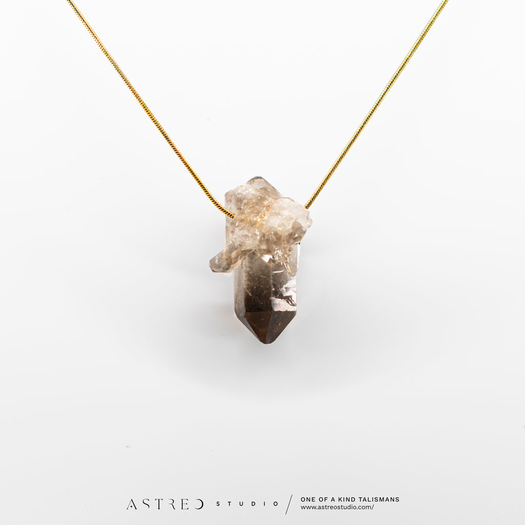 Citrine Quartz Chain Necklaces 