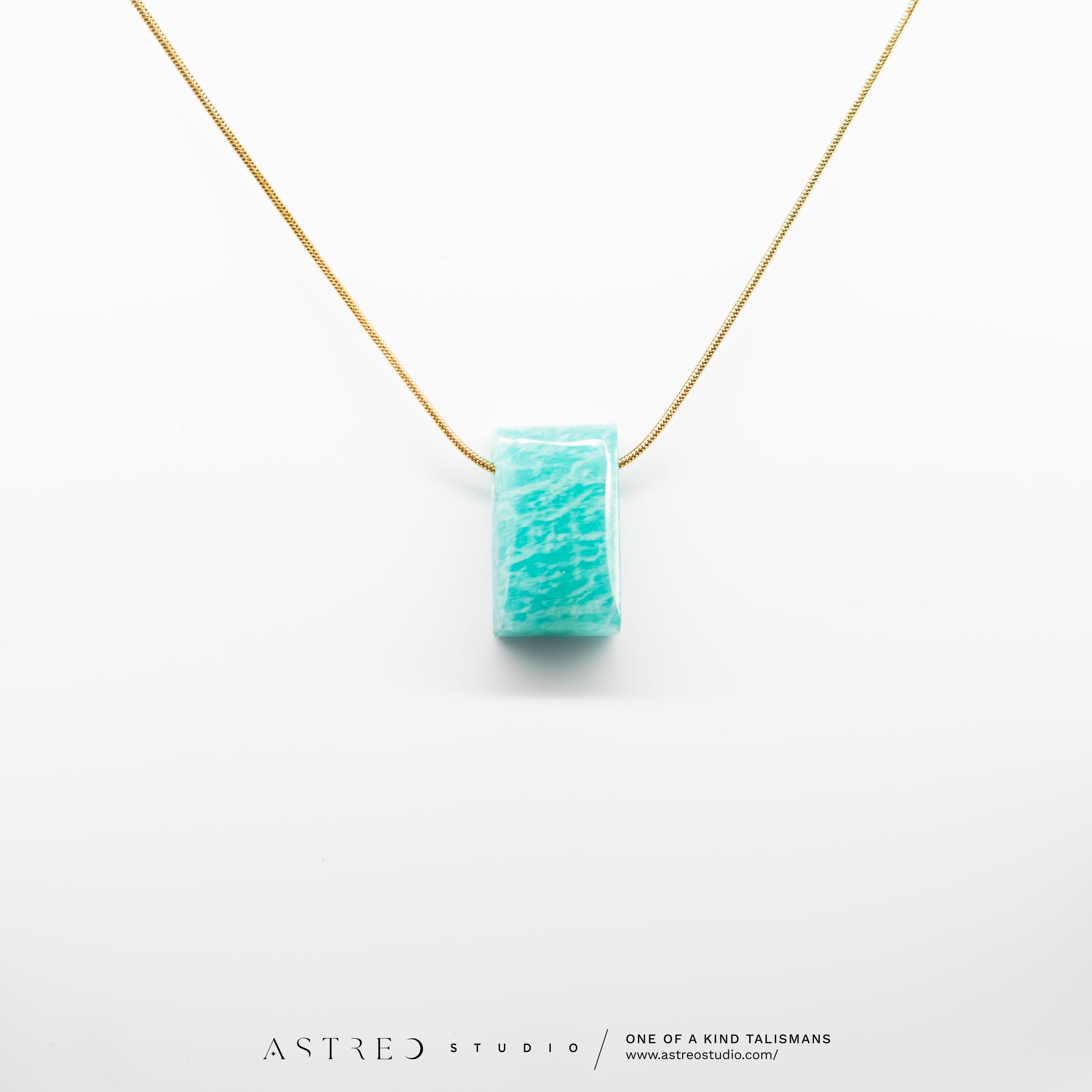 Collar Cadena con Amazonita