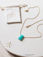 Collar Cadena con Amazonita