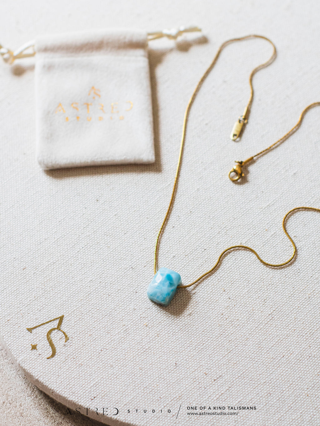 Collares Cadena con Larimar