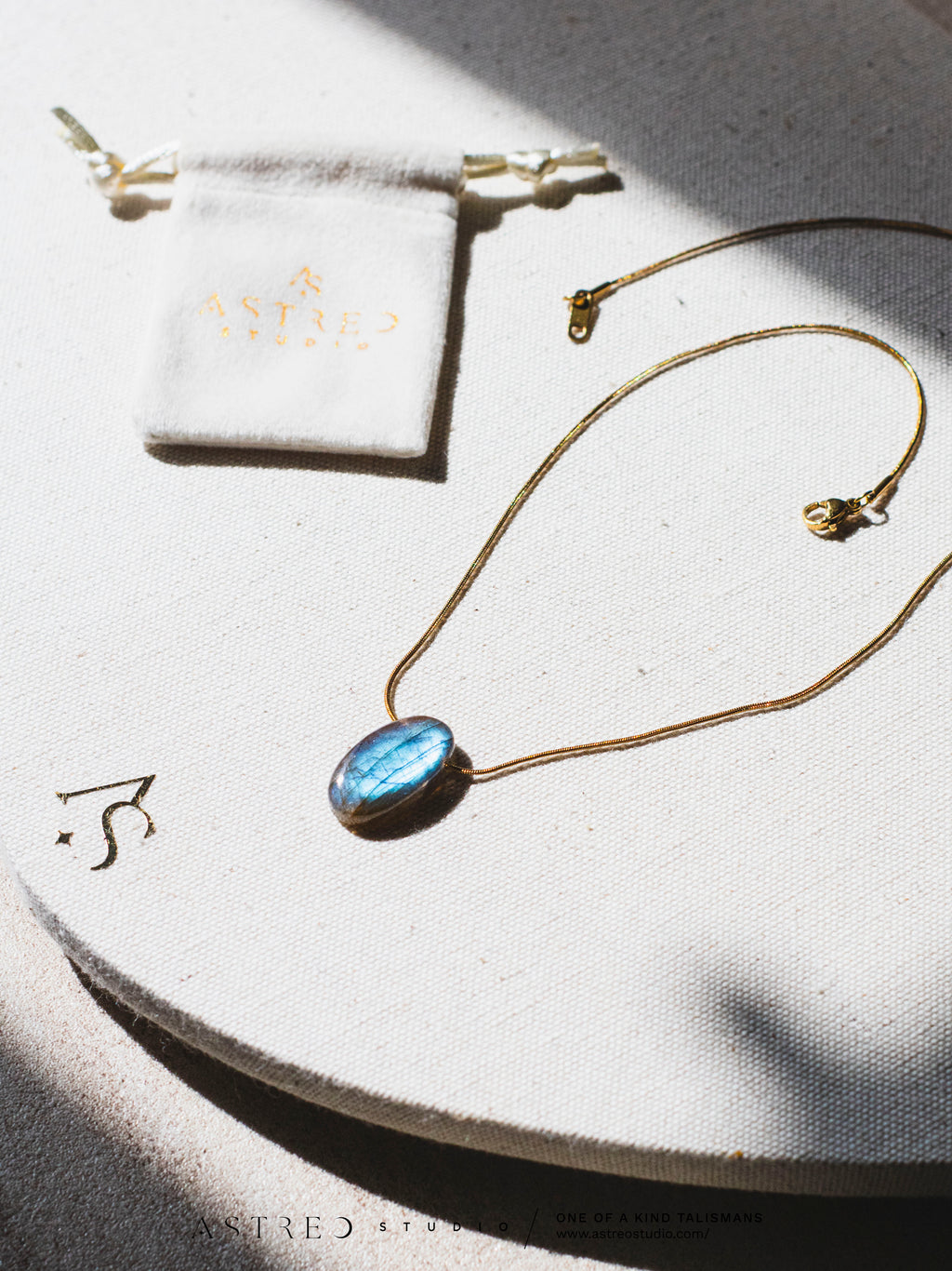 Chain Necklaces with Labradorite 