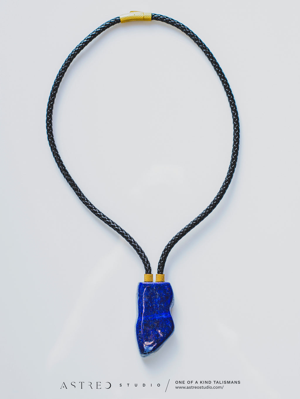 Leren Halsketting met Lapis Lazuli